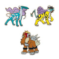 Raikou, Entei & Suicune Pokémon Pins (3-Pack)